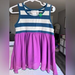 Matilda Jane Belle of the Ball Anchors Away Straightees Tunic Size 4 GUC